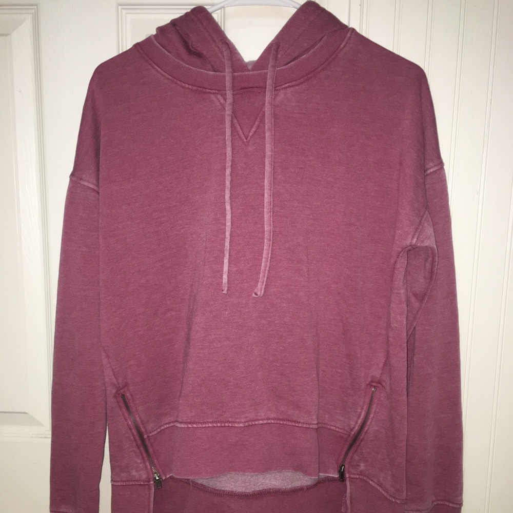 pink hoodie
